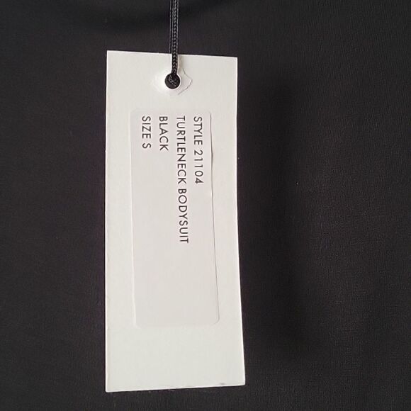 NWT Kelly Bergin Black Turtleneck Top Bodysuit Long Sleeve One Piece Shapewear - Picture 8 of 15